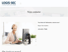 Tablet Screenshot of logis-bec.com